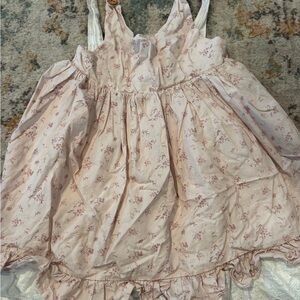 Floral Pink Ruffle Dress